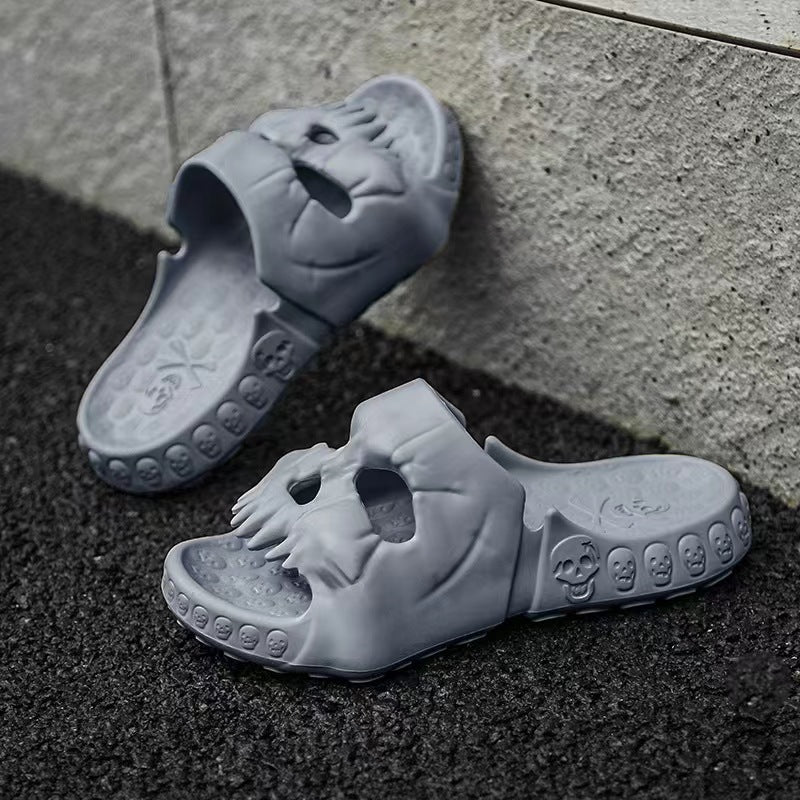Qoaso Skull Head Slippers: Style and Comfort for Men