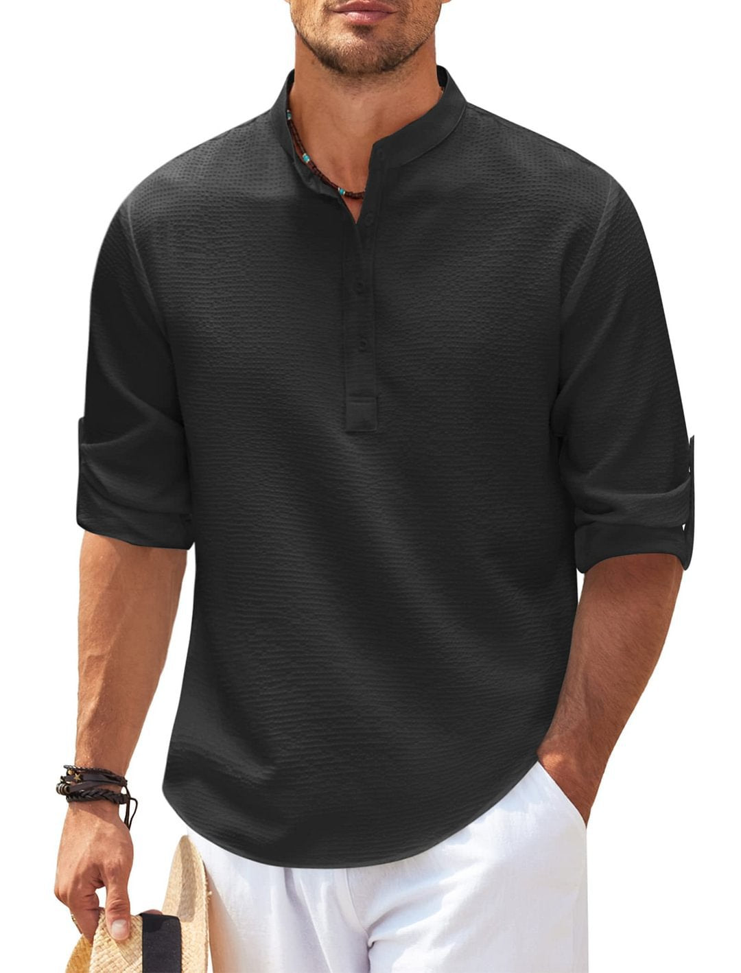 qoaso Casual Shirt Long Sleeve