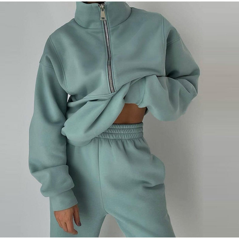 qoaso Long Sleeve Sweatshirt And Pants For Spring Autumn