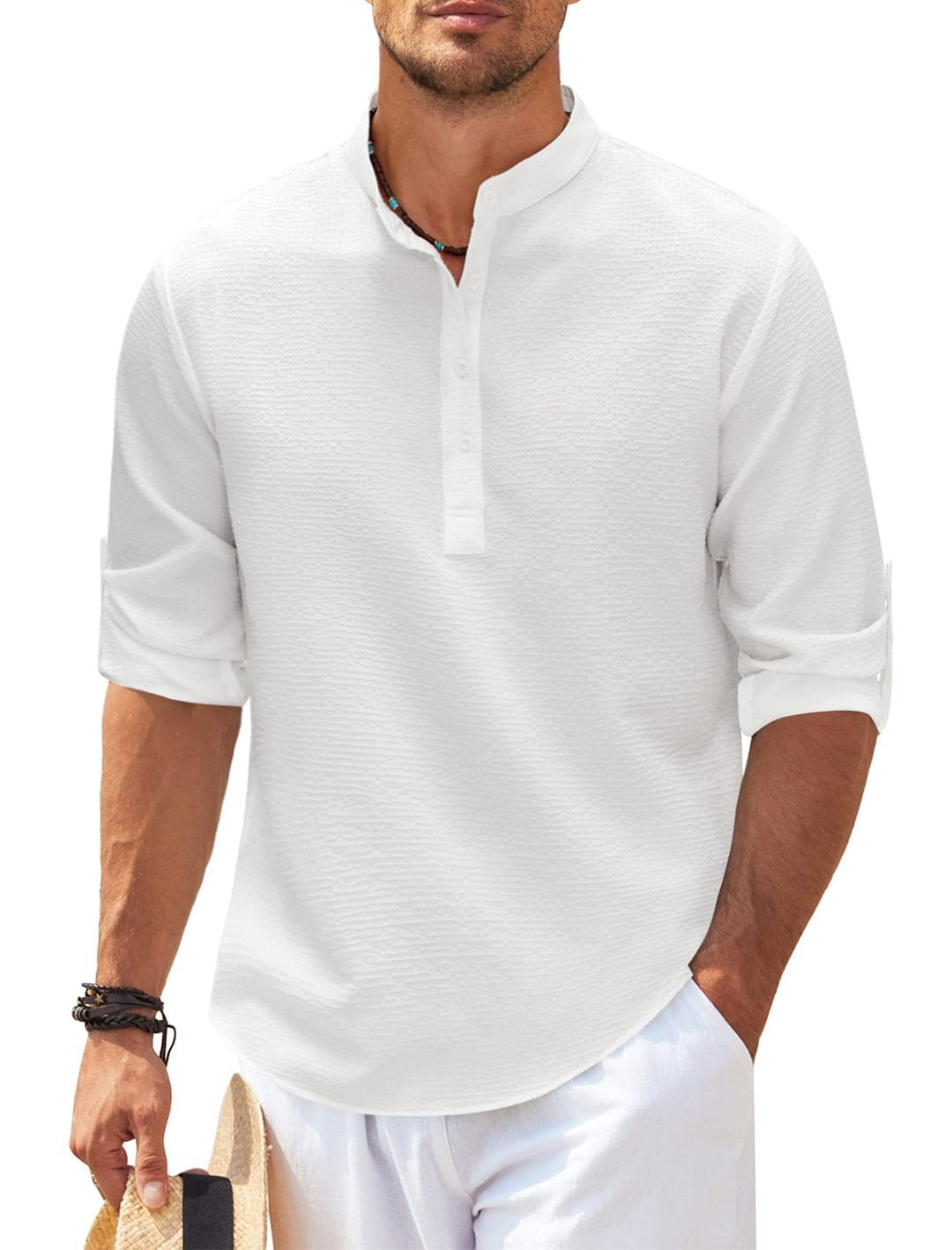 qoaso Casual Shirt Long Sleeve