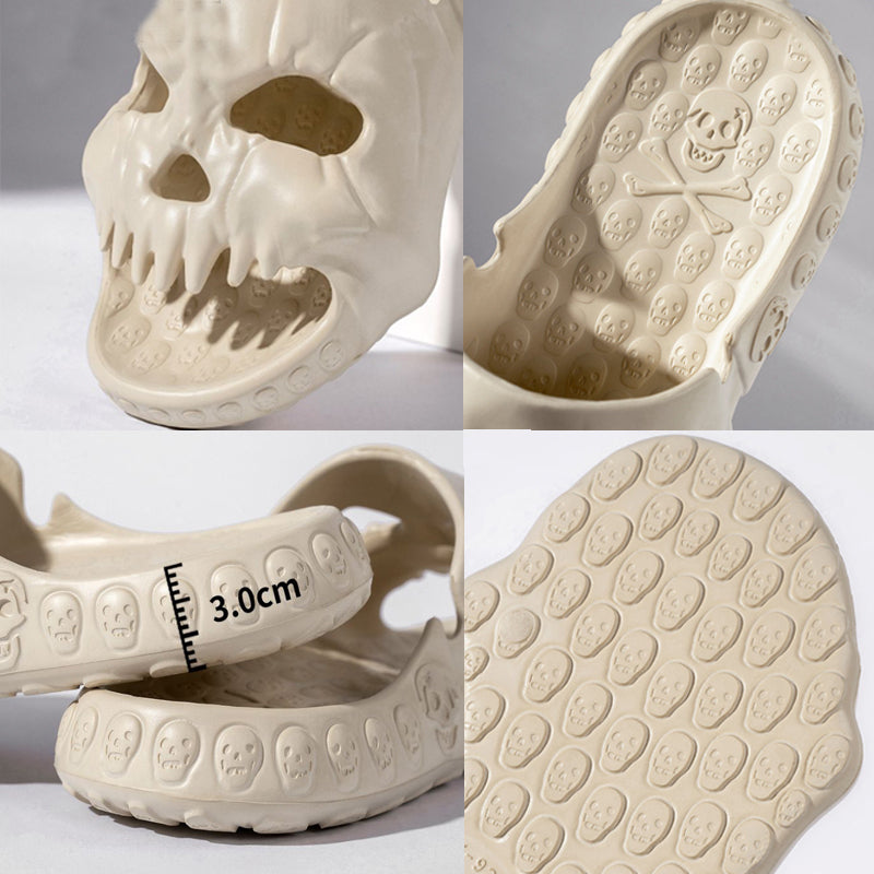Qoaso Skull Head Slippers: Style and Comfort for Men