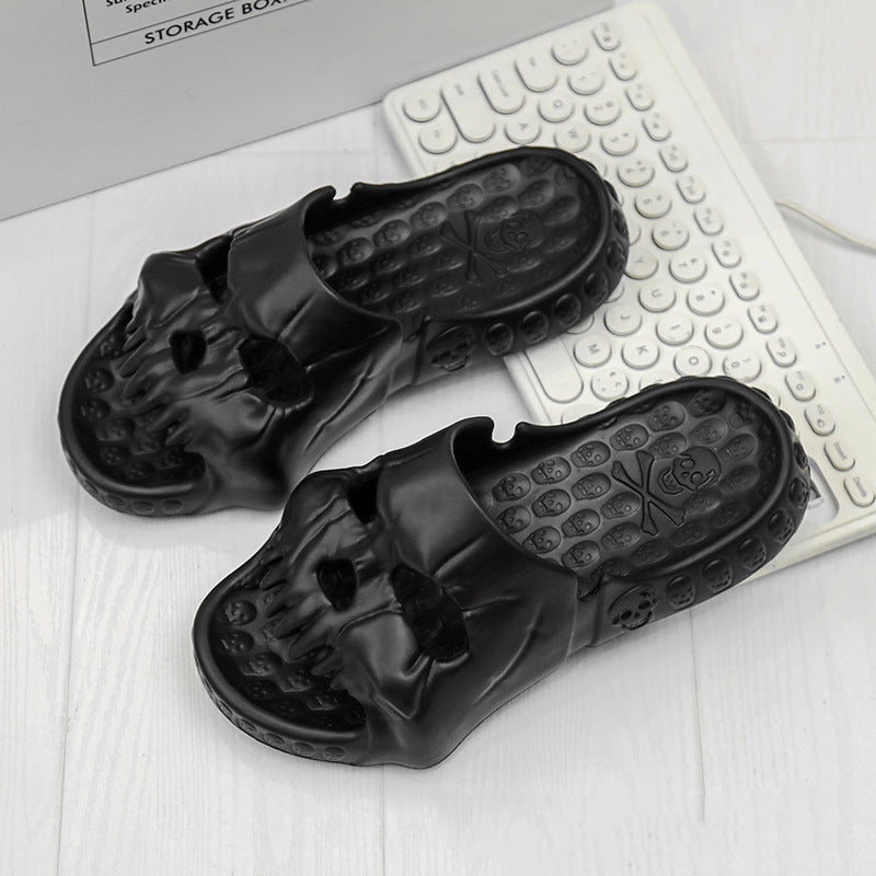Qoaso Skull Head Slippers: Style and Comfort for Men