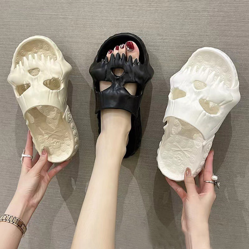 Qoaso Skull Head Slippers: Style and Comfort for Men
