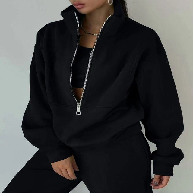qoaso Long Sleeve Sweatshirt And Pants For Spring Autumn