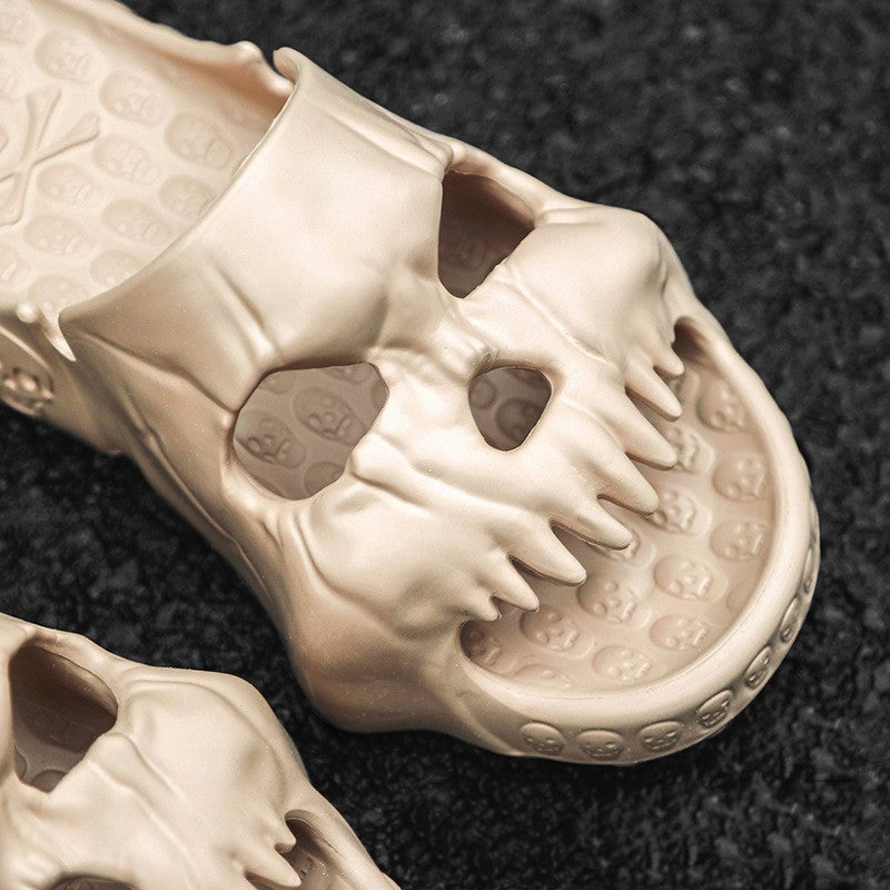 Qoaso Skull Head Slippers: Style and Comfort for Men