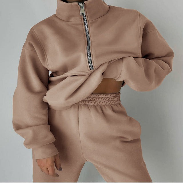 qoaso Long Sleeve Sweatshirt And Pants For Spring Autumn