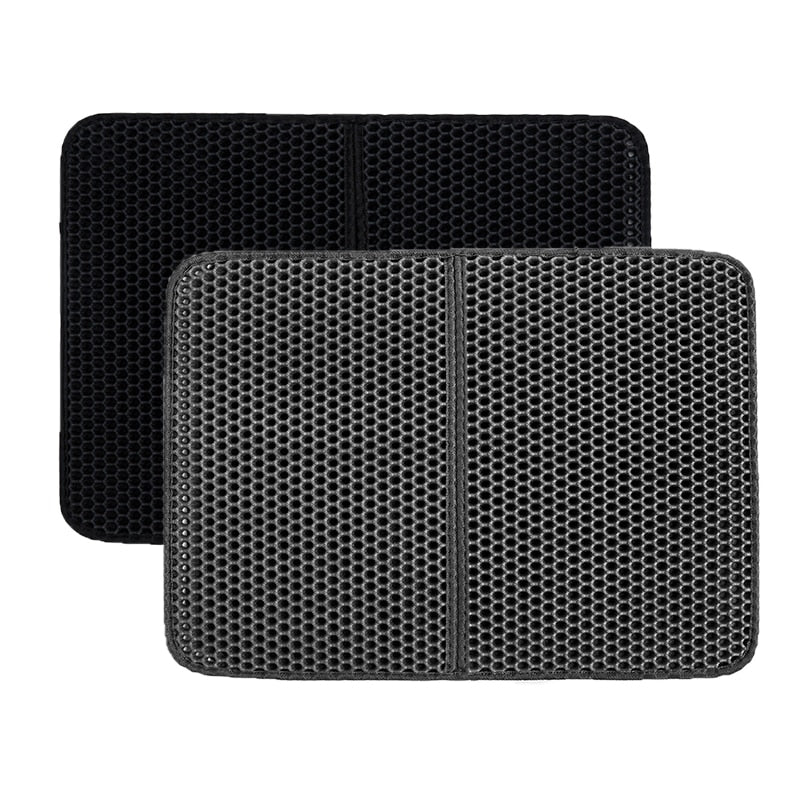 Qaoso Cat Litter Mat - Keeps cat litter in the litter box