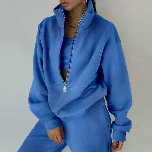 qoaso Long Sleeve Sweatshirt And Pants For Spring Autumn