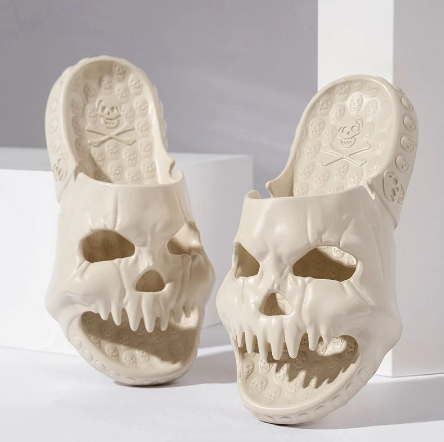 Qoaso Skull Head Slippers: Style and Comfort for Men