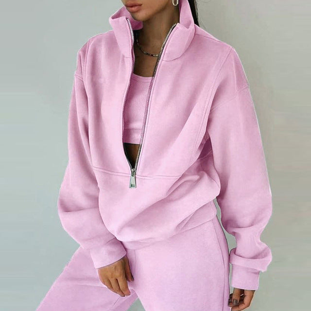 qoaso Long Sleeve Sweatshirt And Pants For Spring Autumn