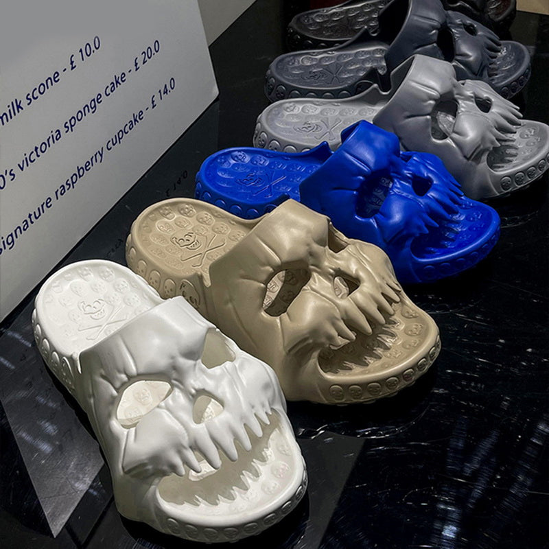 Qoaso Skull Head Slippers: Style and Comfort for Men