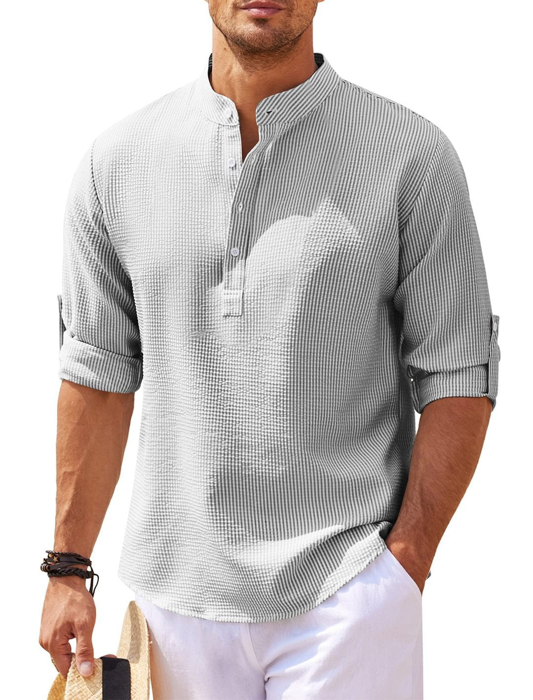 qoaso Casual Shirt Long Sleeve