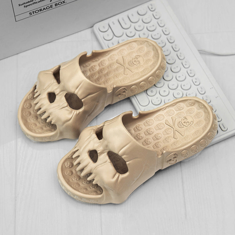Qoaso Skull Head Slippers: Style and Comfort for Men